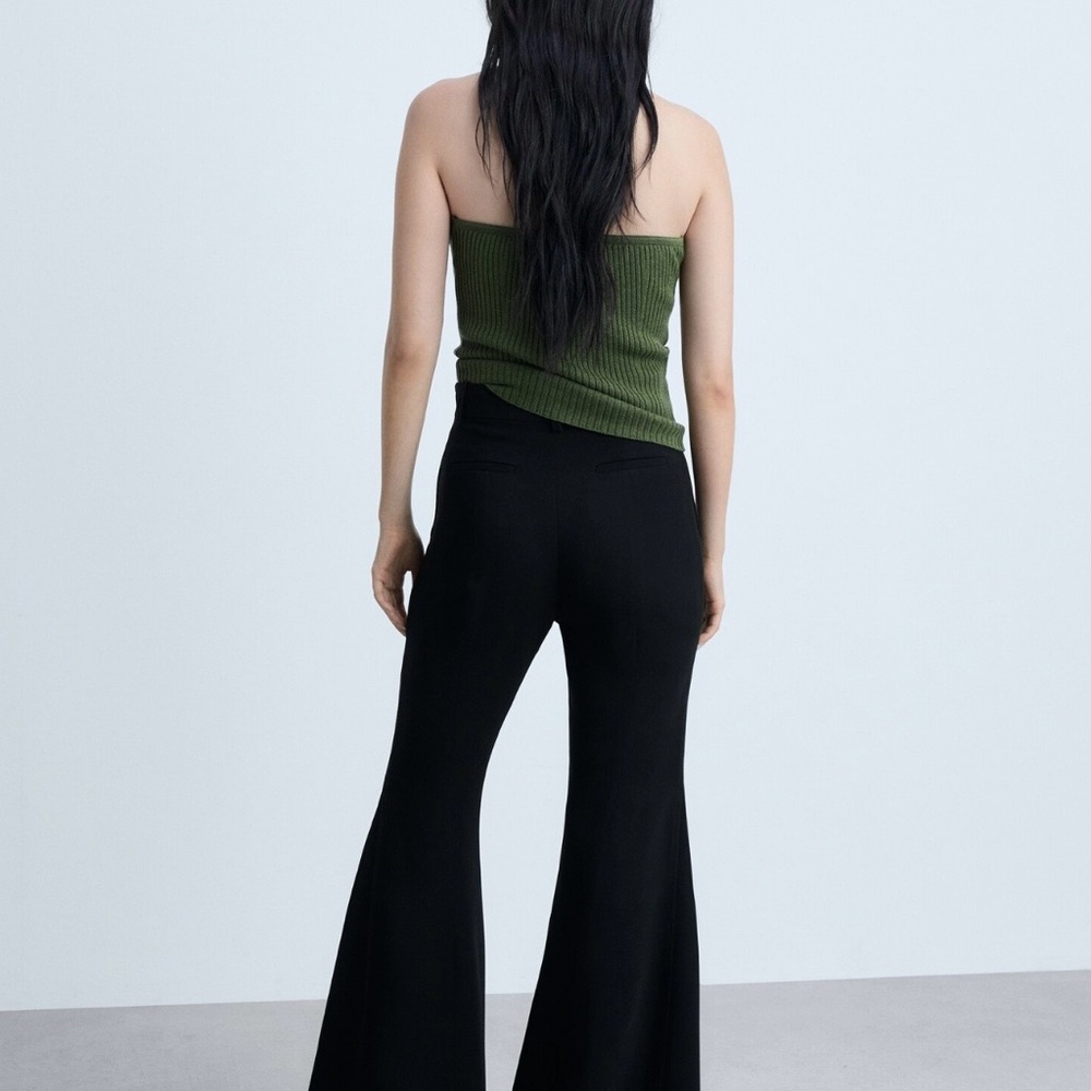 Mango Andrea Black Flare Pant - US 2 - Picture 3 of 5